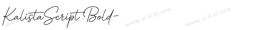 KalistaScript Bold字体转换 KalistaScript Bold字体转换